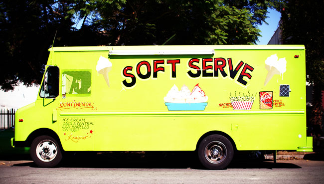 The neighborhood of The Violet Lights' live/work loft in South Los Angeles